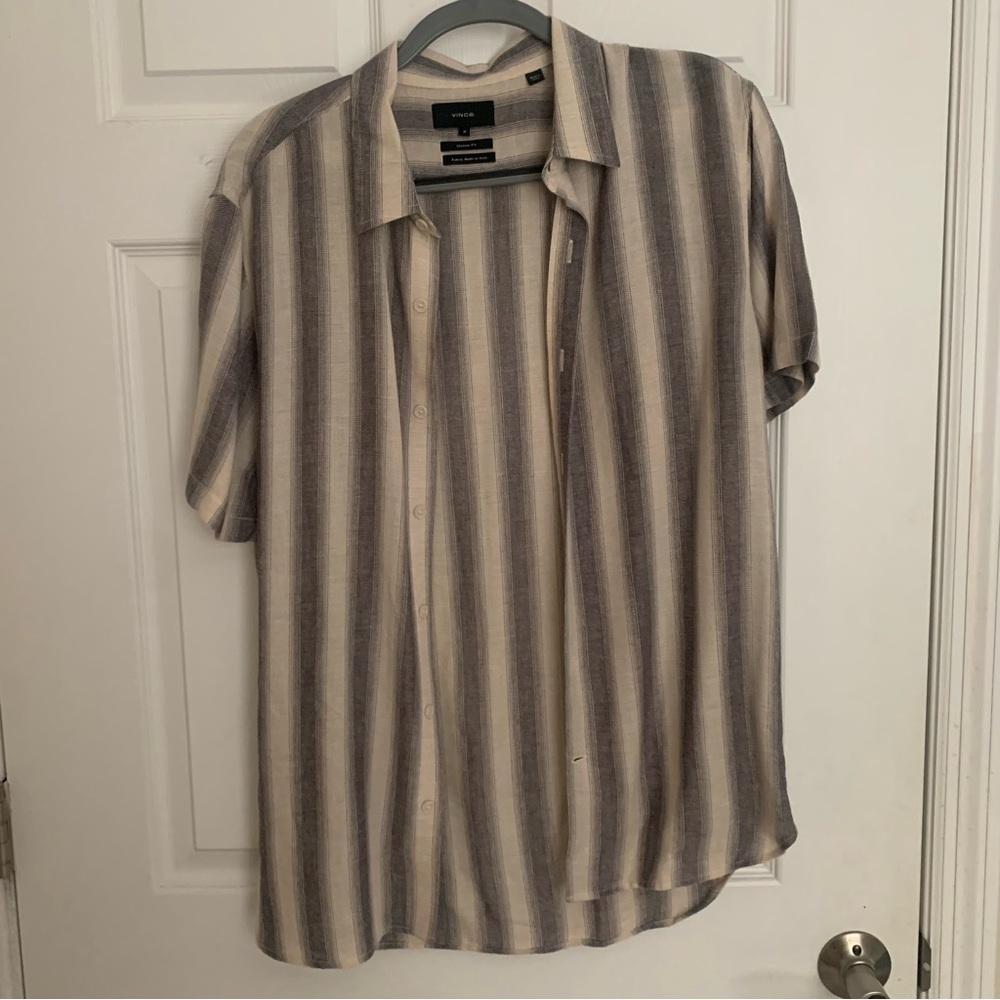 Vince Striped Button Down